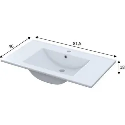 Compra LAVABO CERAMICO 80X45-BLANCO ARKITMOBEL 305910O al mejor precio