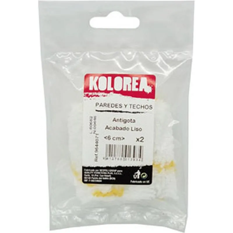 Compra MINI RODILLO RECAMBIO ANTIGOTA PAREDES Y TECHOS 6 CM X diametro16 MM (8 UDS) KOLOREA 9644072 al mejor precio