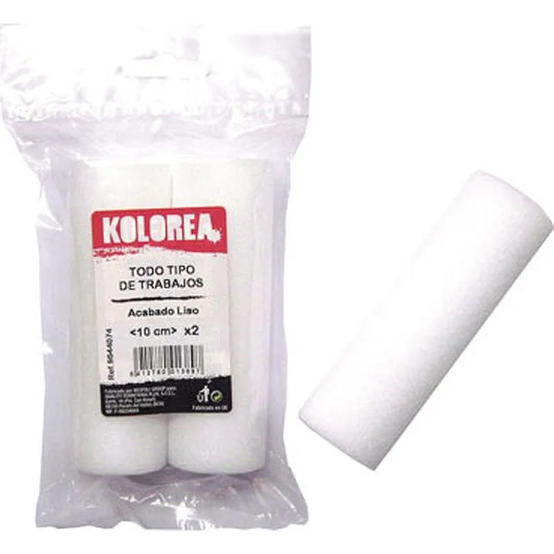 Compra MINI RODILLO RECAMBIO ESPUMA MULTIUSOS 10 CM X diametro16 MM (2 UDS) KOLOREA 9644074 al mejor precio