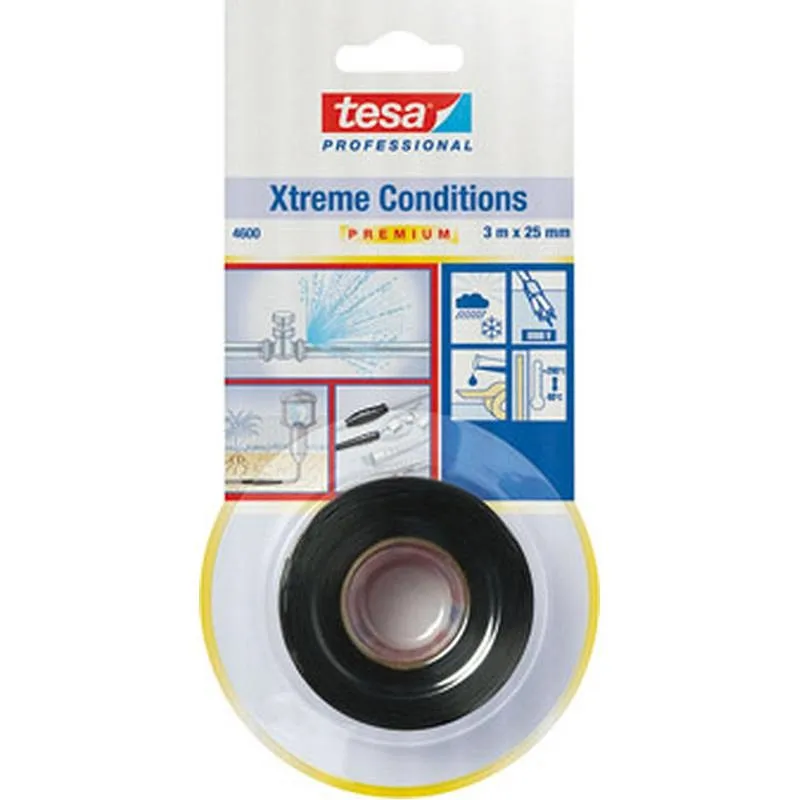 Compra CINTA DE REPARACION SILICONA AUTOSOLDABLE XTREME CONDITIONS 3 M X 25 MM NEGRO TESA TAPE 04600-00001-01 al mejor precio