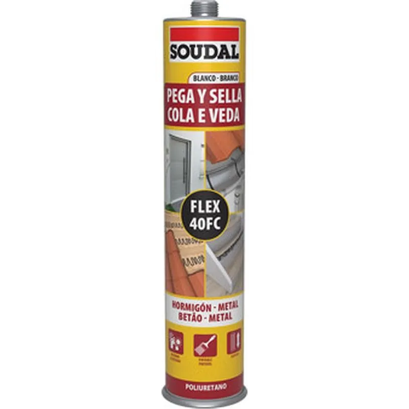 Compra MASILLA POLIURETANO PEGA Y SELLA 300 ML GRIS SOUDAL 115794 al mejor precio