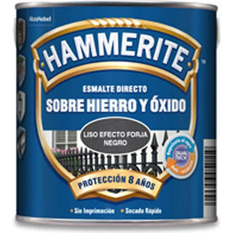 Compra ESMALTE SOBRE HIERRO Y OXIDO FORJA 750 ML NEGRO HAMMERITE 5093196 al mejor precio