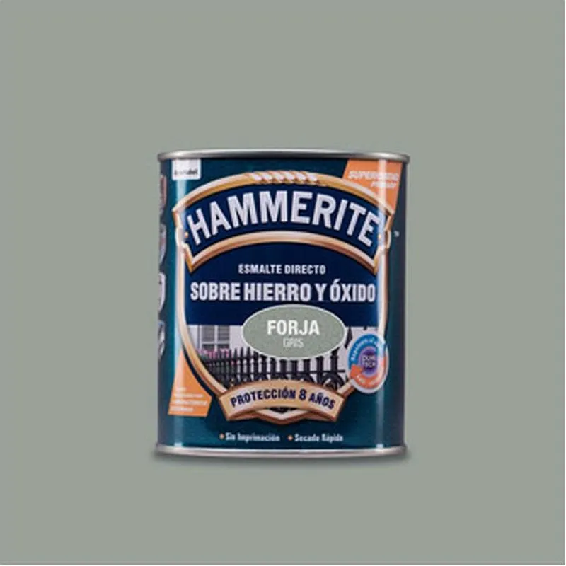 Compra ESMALTE SOBRE HIERRO Y OXIDO FORJA 750 ML GRIS HAMMERITE 5093227 al mejor precio