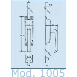 Compra CREMONA ZAMAK MOD. 1005 CROMADO BRILLO IZQUIERDA CREMALON 01007 al mejor precio