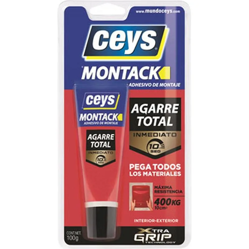 Compra ADHESIVO MONTAJE MONTACK INMEDIATO 100 GR CEYS 507412 al mejor precio