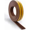 Compra BURLETE PUERTA VENTANA CAUCHO TIPO E 9 X 4 MM-6 M MARRON BRINOX B82500M al mejor precio