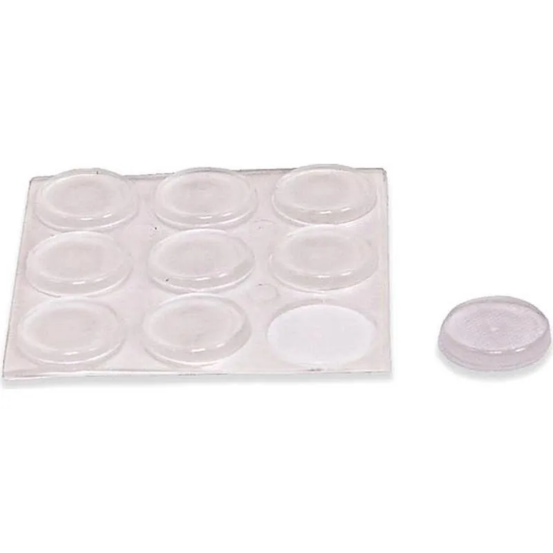 Compra GOTA PLANA ADHESIVA TRANSPARENTE 9 UDS diametro 17 X 3 MM BRINOX B78050H al mejor precio