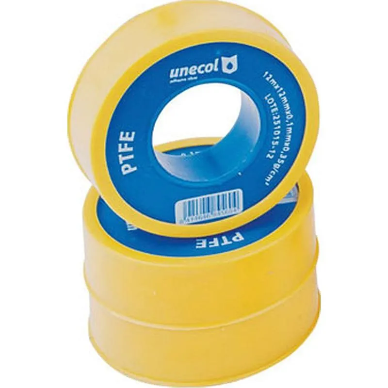 Compra CINTA TEFLON 12 M 12 MM X 0,1 MM UNECOL 8456 al mejor precio