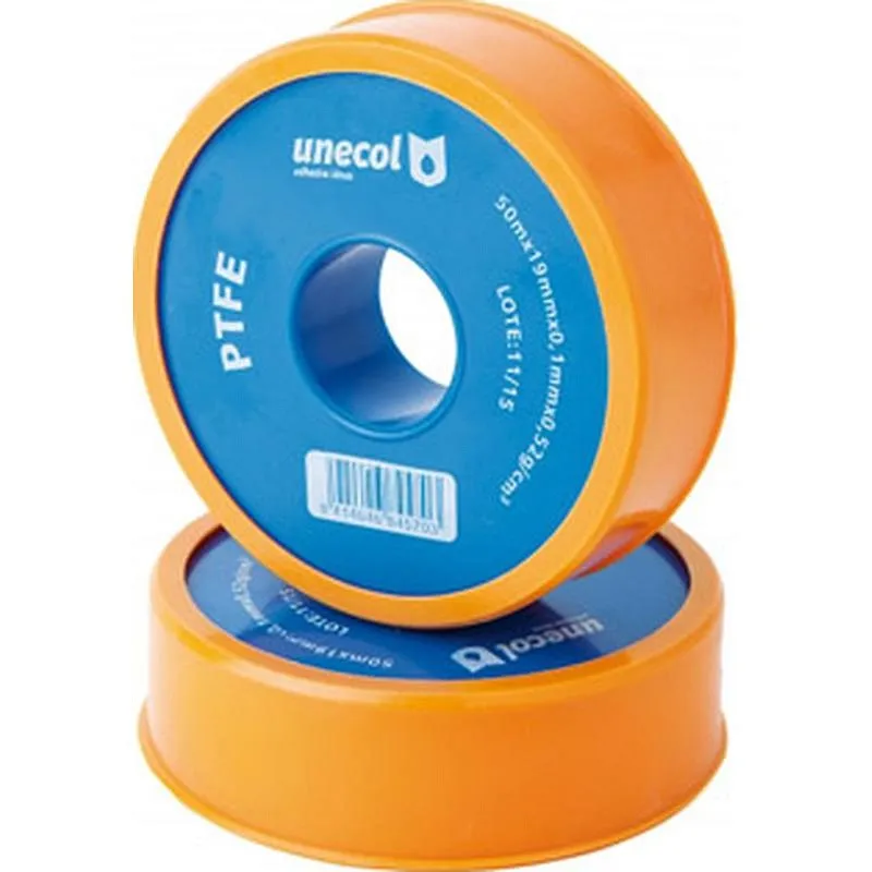 Compra CINTA TEFLON (PTFE) 50 M X 19 MM X 0,1 UNECOL 8457 al mejor precio