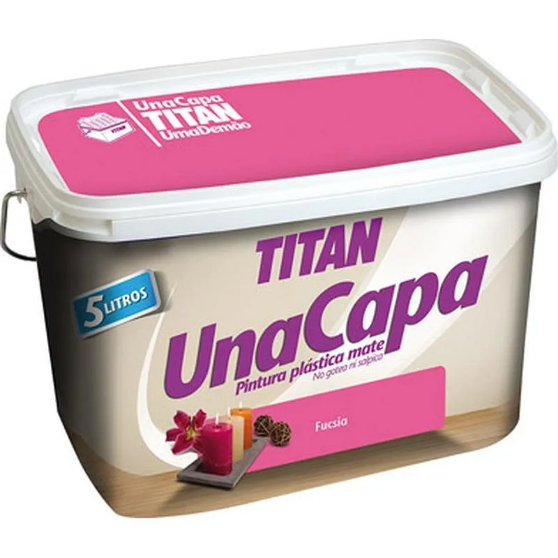 Compra PINTURA PLASTICA UNA CAPA MATE 2,5 L FUCSIA TITAN 69630626/5806803 al mejor precio