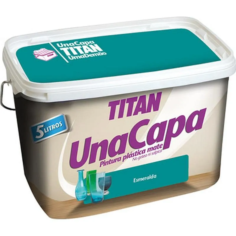Compra PINTURA PLASTICA UNA CAPA MATE 2,5 L ESMERALDA TITAN 69630726/5806805 al mejor precio