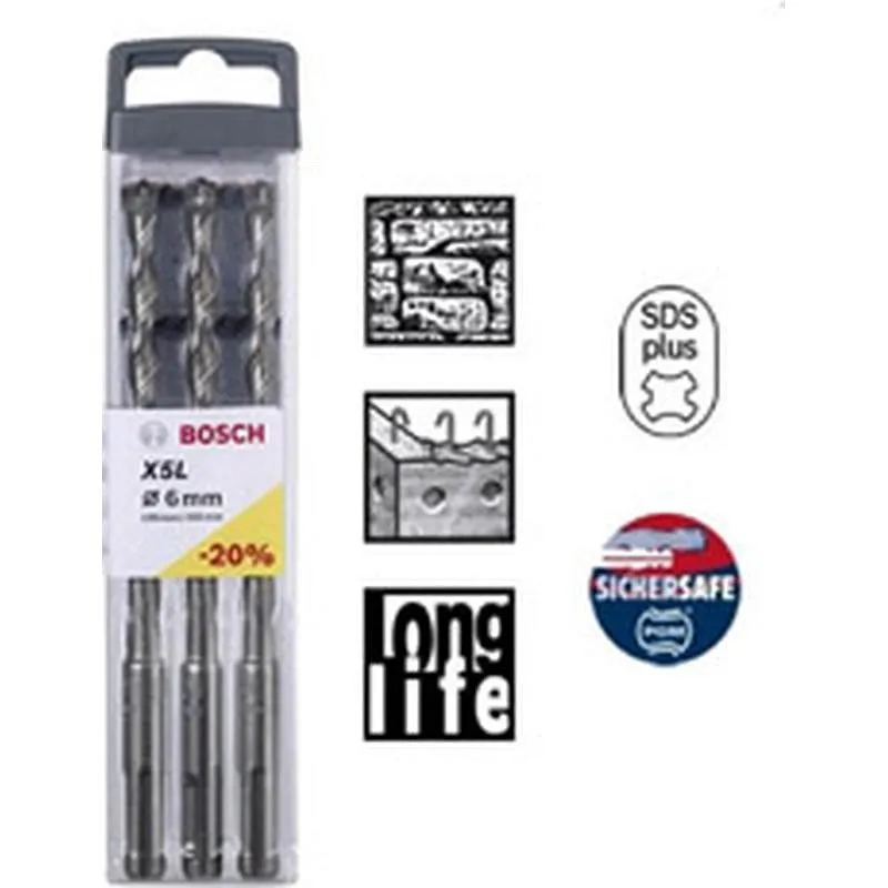 Compra BROCA SDS-PLUS 10 MM 3 UDS BOSCH 2608587750 al mejor precio
