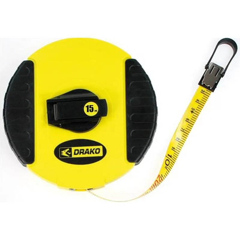 Compra CINTA METRICA FIBRA VIDRIO 15 MT DRAKO TW09008 al mejor precio