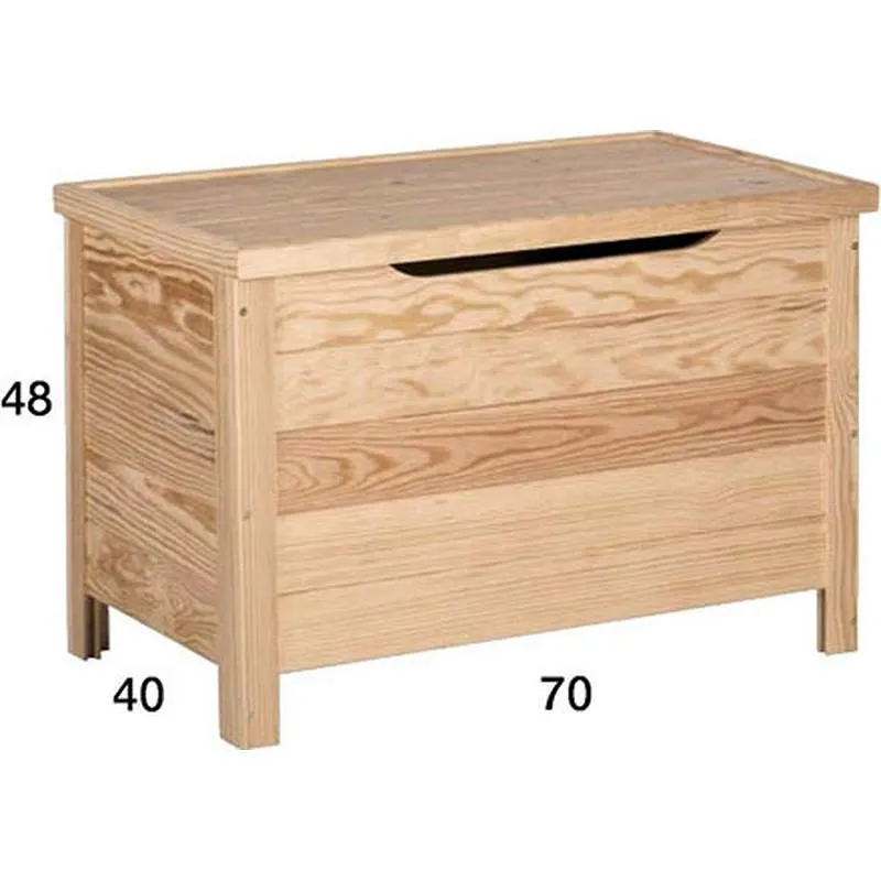 Compra BAUL PINO MACIZO SIN BARNIZAR 48 X 70 X 40 CM ASTIGARRAGA BAUL70.99 al mejor precio