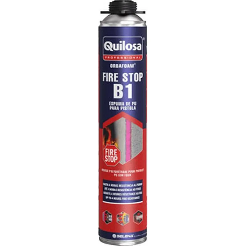 Compra ESPUMA POLIURETANO IGNIFUGA FIRE STOP PISTOLA 750 ML QUILOSA 10003282 al mejor precio