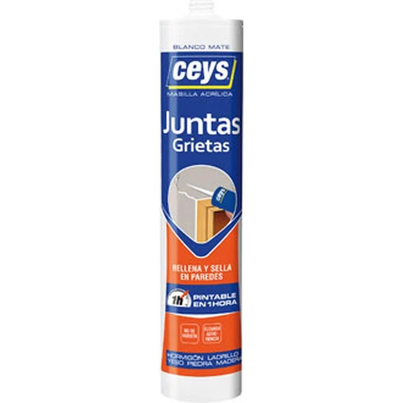 Compra SELLADOR ACRILICO JUNTAS Y GRIETAS 280 ML BLANCO CEYS 505616 al mejor precio