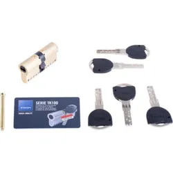 Compra CILINDRO TK100 LEVA LARGA, DOBLE EMBRAGUE 35-35 LATON, 5 LLAVES TESA TK153535L al mejor precio