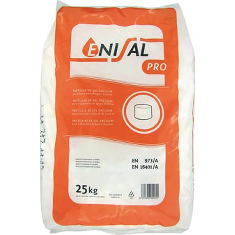 Compra SAL REFINADA VACUUM DESCALCIFICADOR 25KG / PASTILLAS ENISA 3465 al mejor precio
