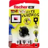 Compra FIJA CUADROS 8 UDS NEGRO FISCHER 518168 al mejor precio