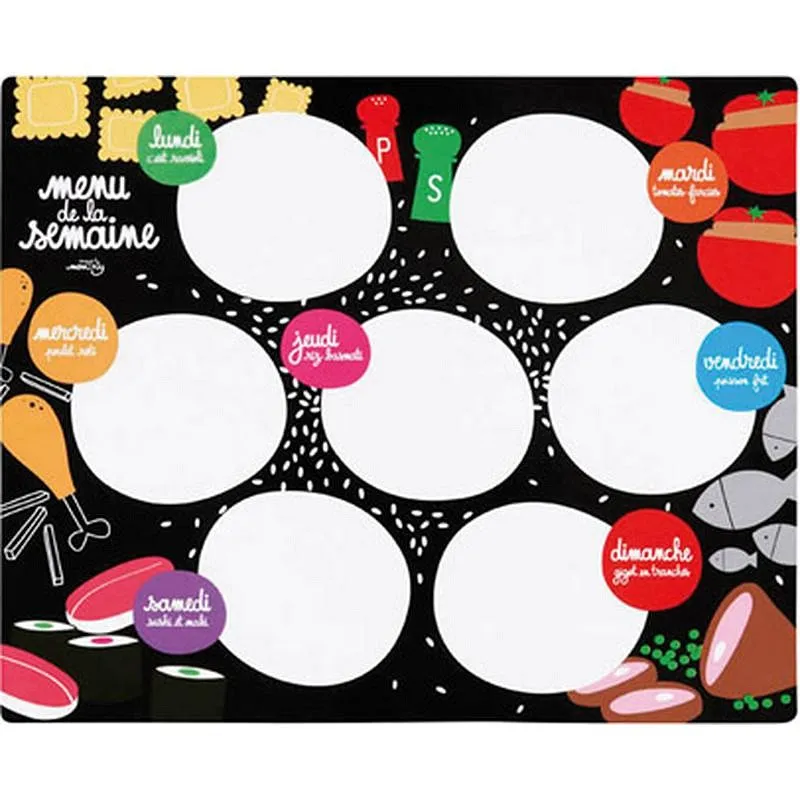 Compra PIZARRA SEMANAL MENU DERRIERE LA PORTE P021-V030230 al mejor precio