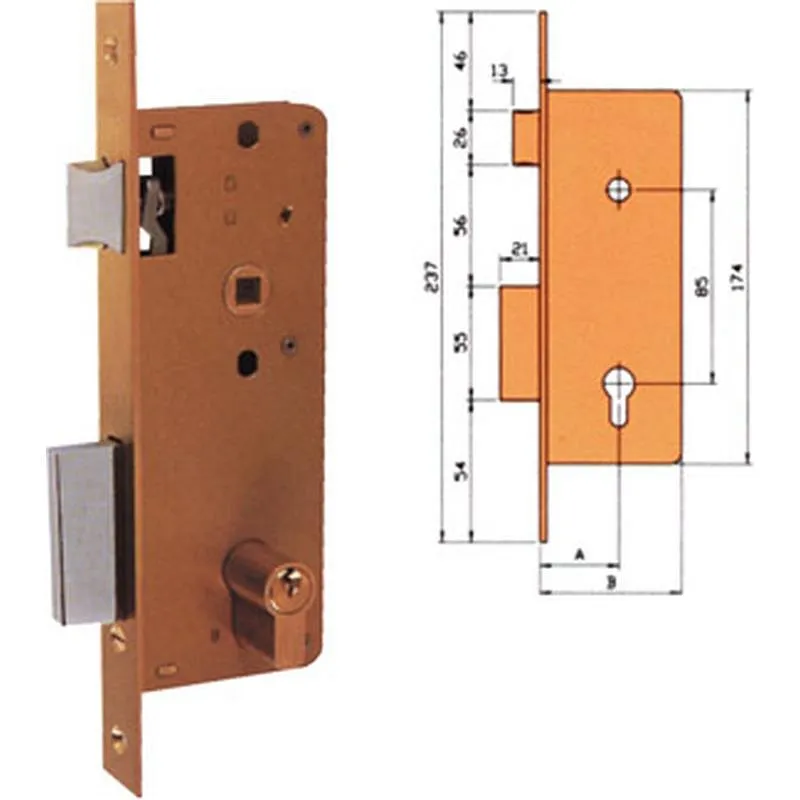 Compra CERRADURA EMBUTIR MADERA GOLPE Y LLAVE 4000-HL/174X30 EZCURRA 1104230 al mejor precio