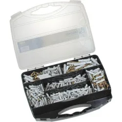 Compra MALETIN CON TORNILLOS SURTIDOS + TACOS diametro 5, 6 Y 8 MM CONTIENE 900 PIEZAS DRAKO 5493000000900 al mejor precio
