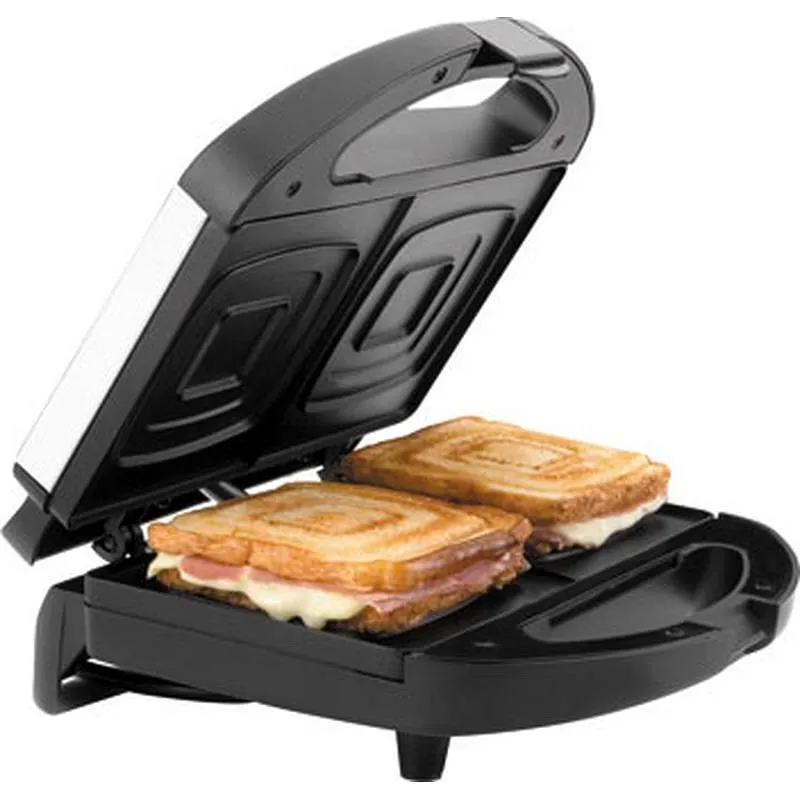 Compra SANDWICHERA 750 W INOX NEGRA LACOR 69147 al mejor precio