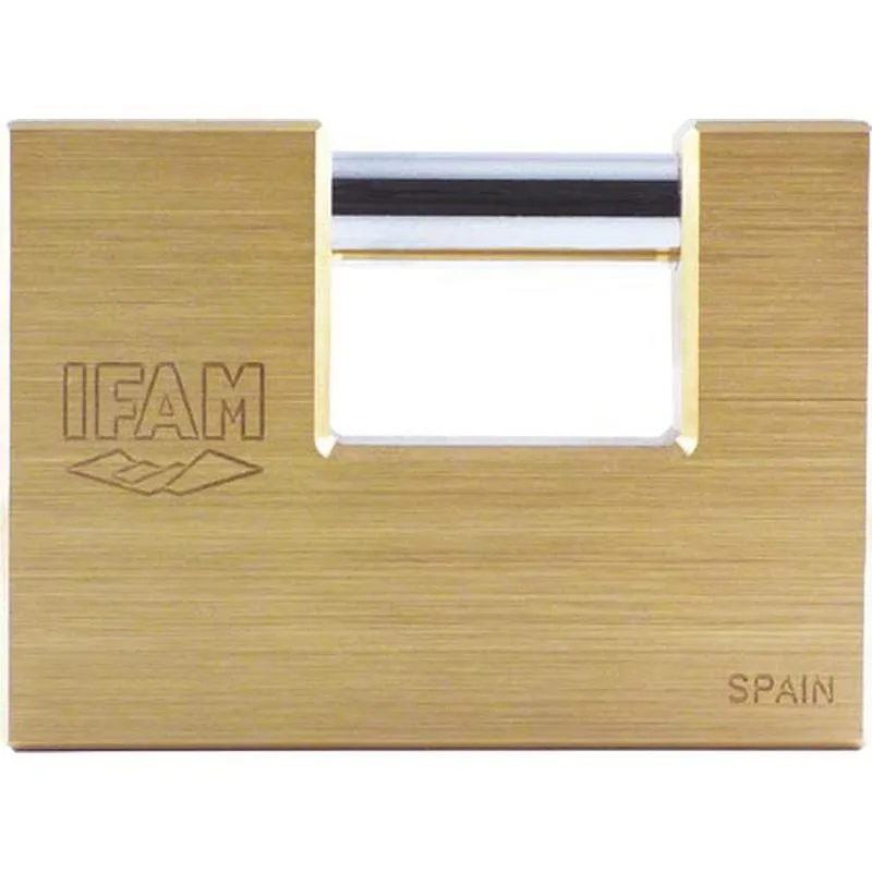 Compra CANDADO RECTANGULAR MONOBLOCK U-90 IFAM 90 MM LATON IFAM 000790 al mejor precio
