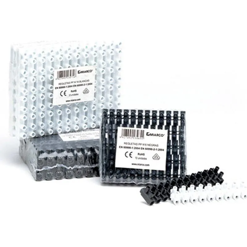 Compra REGLETA CONEXION ELECTRICA HOMOLOGADA N.16 NEGRA 13470 al mejor precio