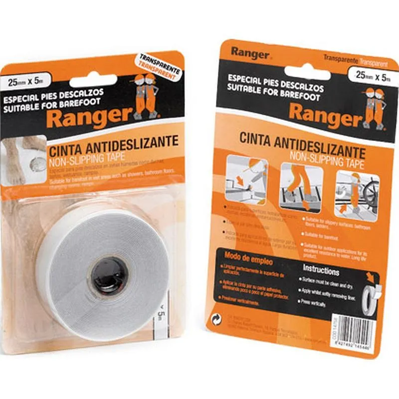 Compra CINTA ANTIDESLIZANTE BRICO 5 M X 25 MM TRANSPARENTE MIARCO 14758 al mejor precio