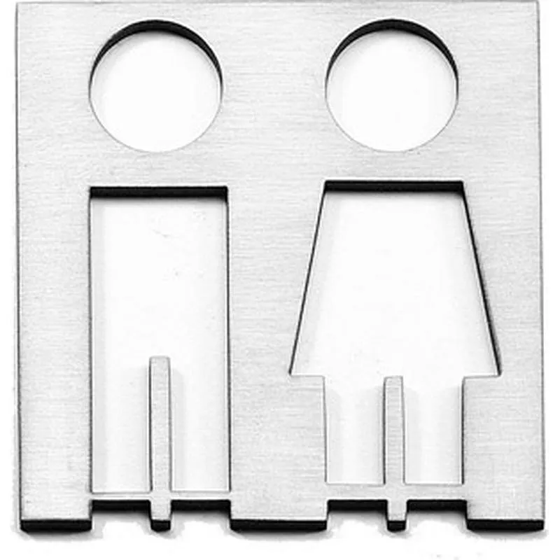 Compra PLACA ICONO INOX 100 MM SERVICIO MIXTO ESTAMP 1108031 al mejor precio