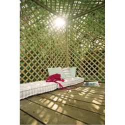 Compra CELOSÍA MADERA PREMICES CON MARCO MARRÓN 90 X 180 CM FOREST 1357 al mejor precio