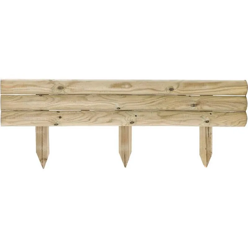 Compra BORDURA MINIVALLA MADERA TRAVERSE 21 X 110 CM POSTE DE FIJACION 40 CM FOREST 0043 al mejor precio