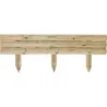 Compra BORDURA MINIVALLA MADERA TRAVERSE 21 X 110 CM POSTE DE FIJACION 40 CM FOREST 0043 al mejor precio