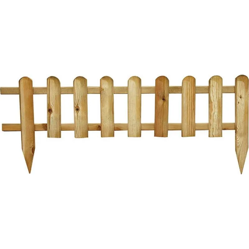 Compra BORDURA MINIVALLA MADERA BASIC 28 X 110 CM POSTE FIJACION 45 CM FOREST 0038 al mejor precio