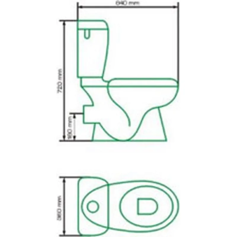 Compra WC INODORO COMPLETO BAHIA HORIZONTAL NON CCPS00002 al mejor precio