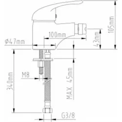 Compra MONOMANDO OKE CROMO BIDE NON CGRS85705 al mejor precio