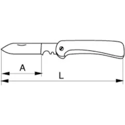 Compra NAVAJA ELECTRICISTA 200 MM BAHCO 2820EF2 al mejor precio