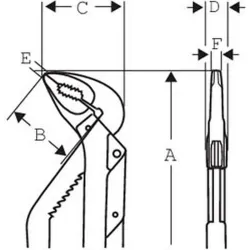 Compra TENAZA APERTURA MULTIPLE 200 MM BAHCO 8223 IP al mejor precio