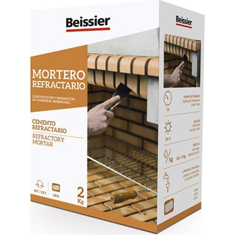 Compra MORTERO REFRACTARIO EN POLVO 2 KG BEISSIER 70304-001 al mejor precio