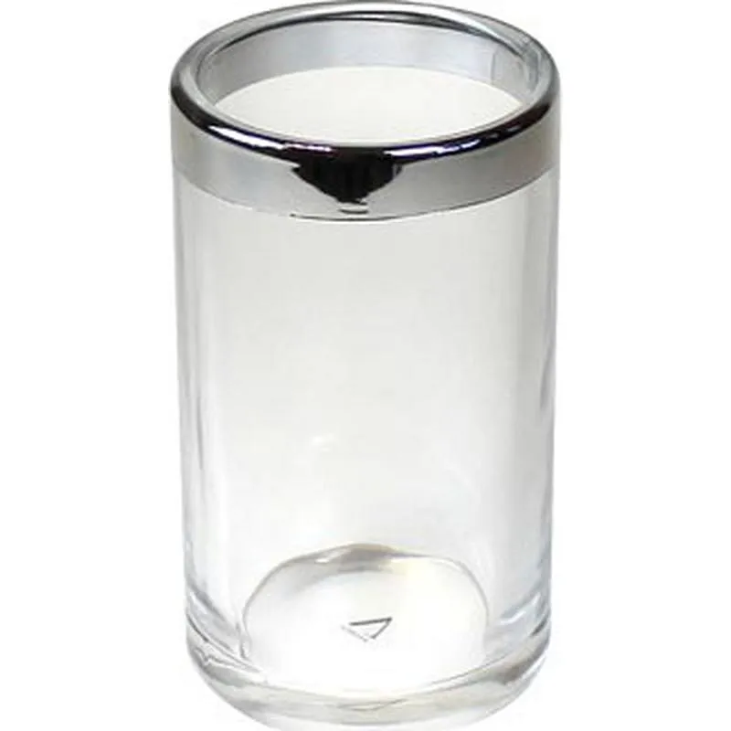 Compra PORTACEPILLOS DIENTES REDONDO CRISTAL CROMADO ANDREA BA13023 al mejor precio