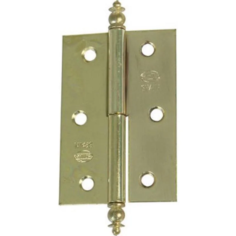 Compra BISAGRA LATONADA BARNIZADA MOD 541 2 UNIDADES IZQUIERDA 60X41X1.2 MM AMIG 1167 al mejor precio