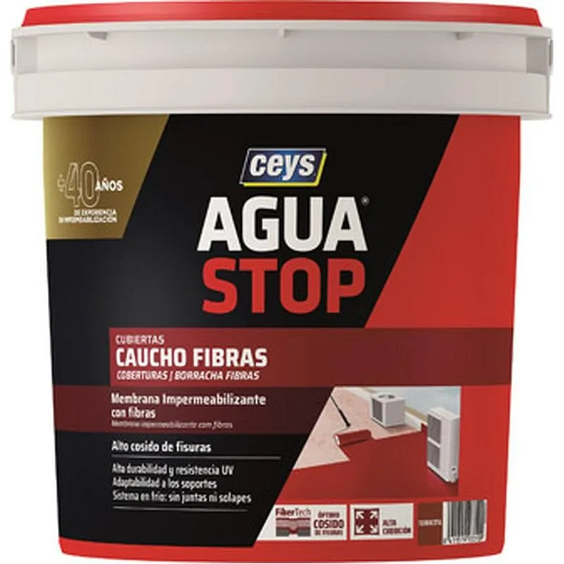 Compra MEMBRANA ANTIHUMEDAD AGUASTOP FIBRAS 1 KG TERRACOTA CEYS 903310 al mejor precio