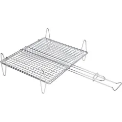 PARRILLA BARBACOA PESCADO CINCADA 40X45 CM SAUVIC 2593