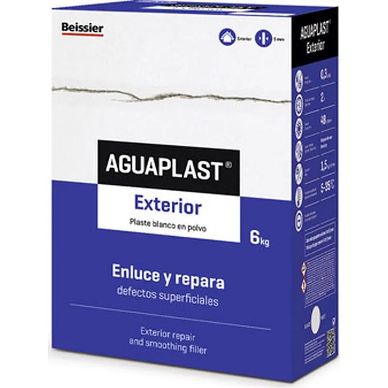 Compra PLASTE AGUAPLAST EXTERIOR POLVO 6 KG BEISSIER 70034-002 al mejor precio