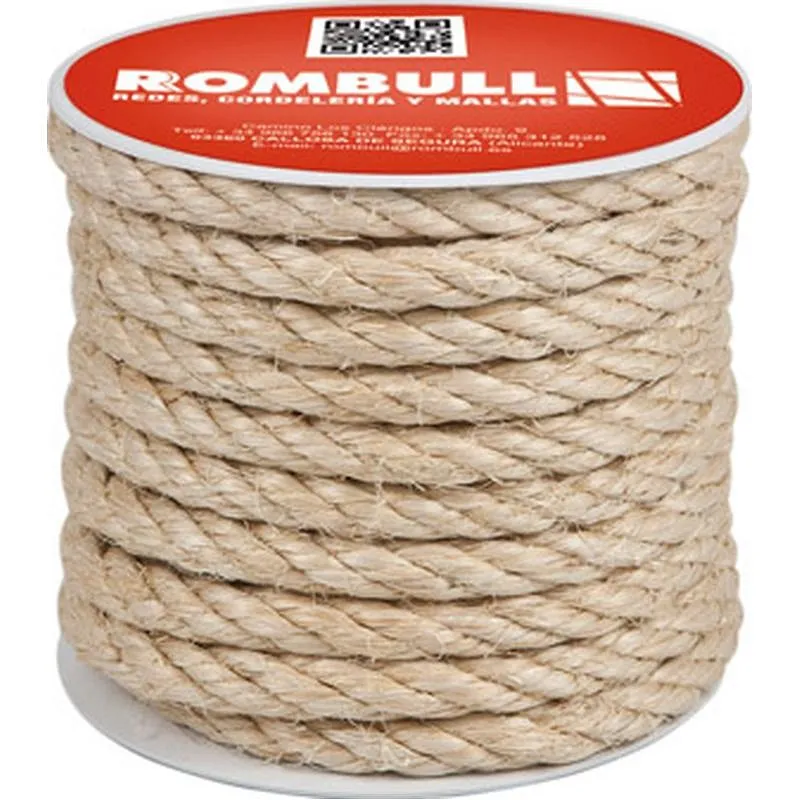 Compra CUERDA SISAL CABLEADA 4 CABOS diametro 8 MM 25 MT ROMBULL 437412002200 al mejor precio