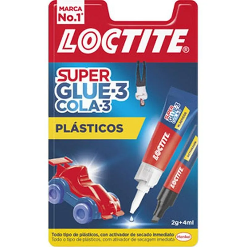 Compra ADHESIVO INSTANTANEO SUPER GLUE-3 PLASTICOS DIFIC. 2 GR + 4 ML LOCTITE 2971822 al mejor precio