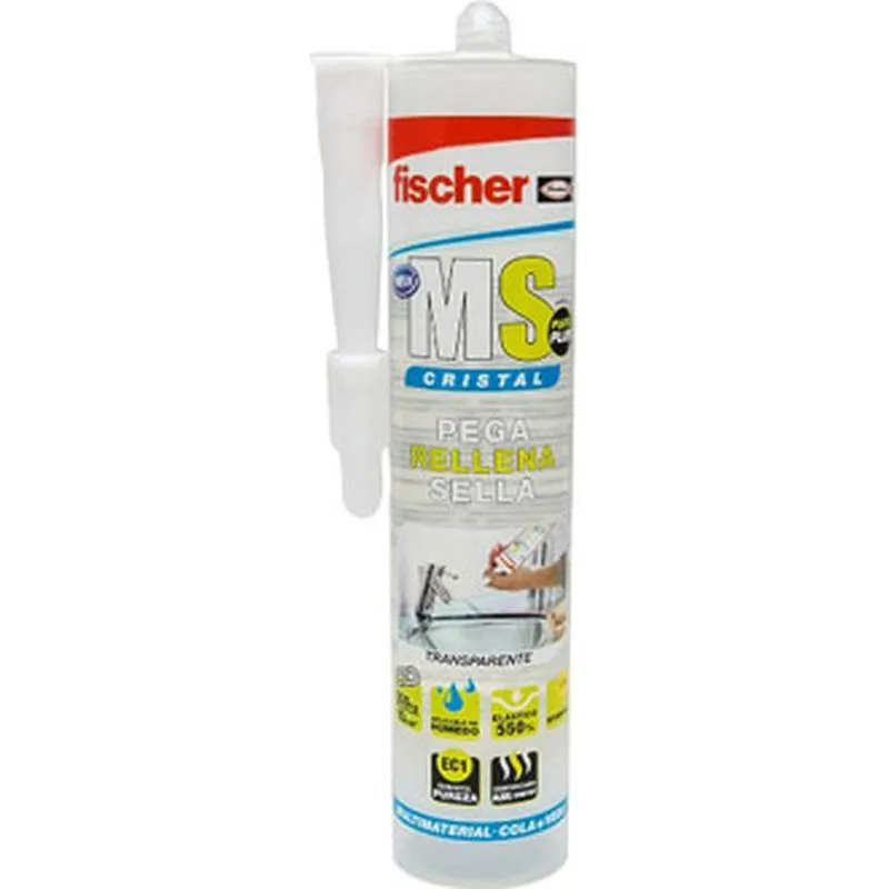 Compra ADHESIVO MONTAJE SELLADOR MS PLUS CRISTAL 290 ML TRANSPARENTE FISCHER 546189 al mejor precio