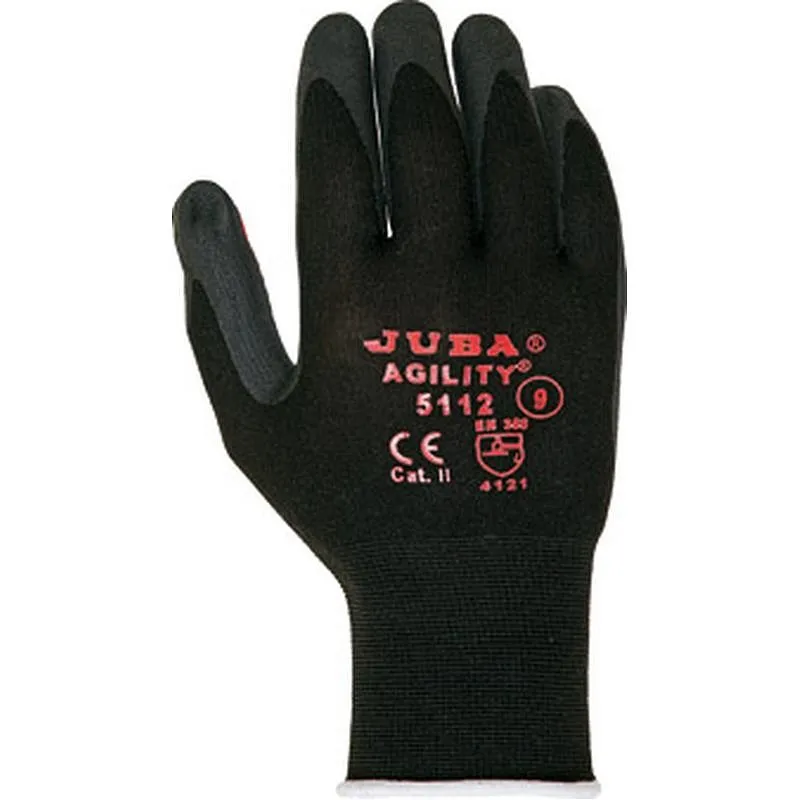 Compra GUANTE NILON RECUBIERTO NITRILO FOAM AGILITY DOTS TALLA 9 JUBA H5112/9 al mejor precio