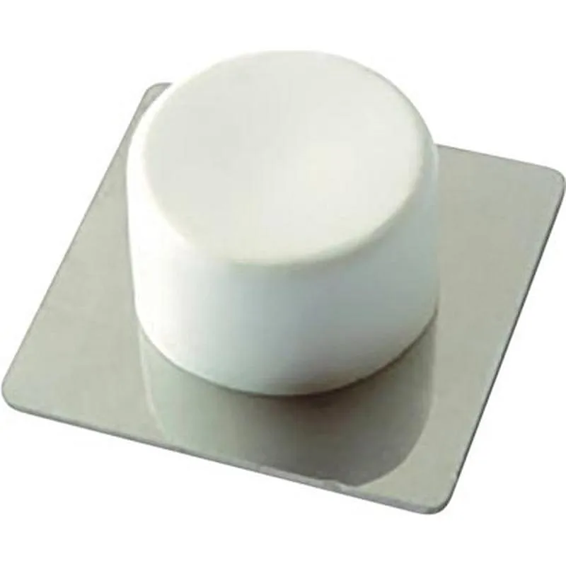 Compra TOPE PUERTA ADHESIVO 2 UDS ACERO INOX/PVC BLANCO BRINOX B90010B al mejor precio